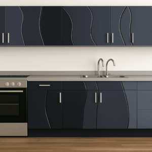 Grafito, cocina integral lineal
