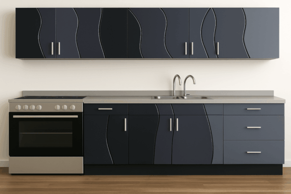 Grafito, cocina integral lineal
